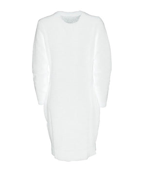 Love Moschino Chic Heart Pattern Knit Dress in White
