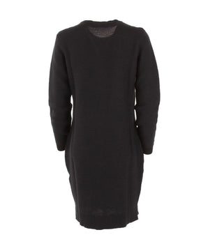 Love Moschino Chic Heart Pattern Knit Wool-Blend Dress