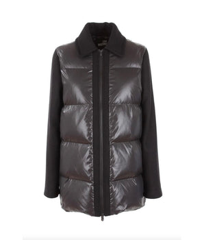 Love Moschino Chic chaqueta gris con detalles en contraste