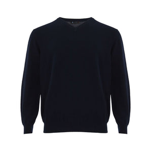 Colombo Elegant Cashmere Blue Sweater for Men