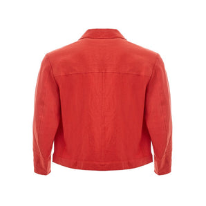 Sealup Elegant Orange Polyester Jacket