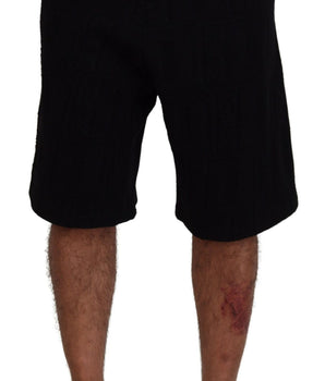 Bermudas informales para hombre Dsquared² en color negro liso