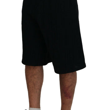 Bermudas informales para hombre Dsquared² en color negro liso