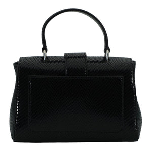 Jimmy Choo Black Leather Top Handle Shoulder Bag