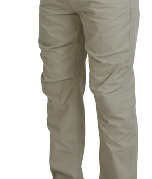 Dsquared² Pantalones casual de hombre de corte recto de algodón beige