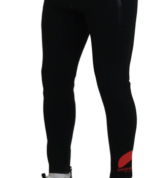Dsquared² Pantalones slim de poliamida con estampado del logo en la espalda