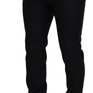 Dsquared² Back Virgin Wool Slim Fit Men Formal Pants