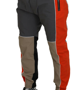 Dsquared² Multicolor Patchwork Cotton Jogging Pants