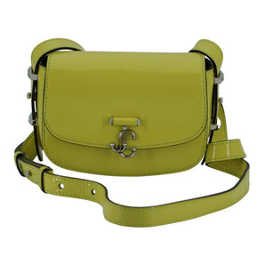 Jimmy Choo Lime Yellow Leather Small Shoulder Bag