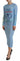 Dsquared² Blue Printed Viscose Long Sleeves Cover Up Dress Dsquared² 