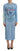 Dsquared² Blue Printed Viscose Long Sleeves Cover Up Dress Dsquared² 