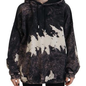 Dsquared² Multicolor Dye Cotton Hoodie Sweatshirt Sweater