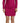 Dsquared² Fuchsia Viscose Long Sleeves Ruched Mini Dress Dsquared² 