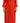 Dsquared² Red Polyester Long Sleeves Pleated Midi Dress