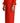Dsquared² Red Polyester Long Sleeves Pleated Midi Dress