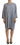 Dsquared² Gray Crystal Embellished Cotton Long Sleeves Dress Dsquared² 