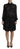 Dsquared² Black Polka Dot Long Sleeves Button Down Dress Dsquared² 