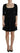 Dsquared² Black Acetate Short Sleeves A-line Sheath Dress Dsquared² 