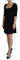 Dsquared² Black Acetate Short Sleeves A-line Sheath Dress Dsquared² 