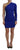 Dsquared² Blue Viscose One Shoulder Bodycon Ruched Mini Dress Dsquared² 