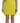 Dsquared² Yellow Nylon Short Sleeves Round Neck Mini Dress Dsquared² 
