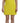 Dsquared² Yellow Nylon Short Sleeves Round Neck Mini Dress