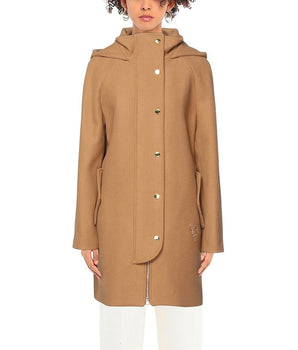 Abrigo Mujer Love Moschino Lana Marrón