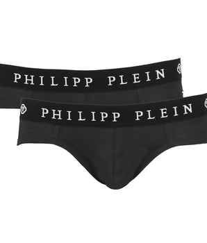 Philipp Plein Black Cotton Men Boxer Short Pack Philipp Plein 