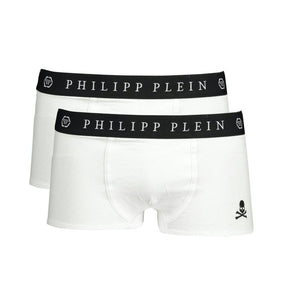 Philipp Plein Elevated Comfort Bóxer Blanco Dúo