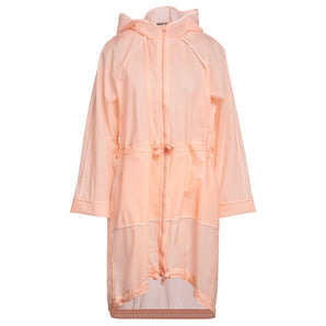 Elisabetta Franchi Powder Pink Long Waterproof Jacket