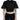 Dsquared² Black Collared Button Down Short Sleeve Cropped Top