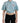 Dsquared² Blue Collared Button Down Short Sleeve Cropped Top