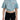 Dsquared² Blue Collared Button Down Short Sleeve Cropped Top