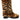 Dolce & Gabbana Brown Tiger Fur Leather Mid Calf Boots Shoes