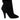 Dolce & Gabbana Black Suede Leather Ankle Heels Boots Shoes