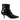 Dolce & Gabbana Black Eel Leather Logo Short Boots Shoes