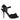 Dolce & Gabbana Black Suede Embellished Heels Sandals Shoes