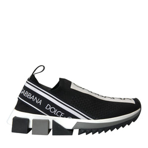 Zapatillas deportivas blancas y negras sin cordones Sorrento de Dolce &amp; Gabbana