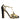 Dolce & Gabbana Black Suede Gold Embellished Heels Pump Shoes