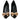 Dolce & Gabbana Black Satin Bow Crystal Heels Pumps Shoes