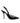 Dolce & Gabbana Black Leather Faux Pearl Heel Slingback Shoes