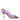 Dolce & Gabbana Purple Leather Mesh High Heels Slingback Shoes