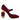 Dolce & Gabbana Red Velvet Gold Crystals Heels Mary Jane Shoes