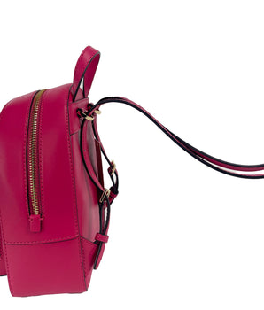 Michael Kors Jaycee Mini XS Pebbled Leather Zip Pocket Backpack Bag