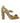 Dolce & Gabbana Gold Leather Crystal Mary Janes Pumps Shoes