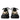 Dolce &amp; Gabbana Zapatos Derby estilo trekking de cuero negro con adornos