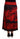 Dsquared² Red Printed High Waist A-line Pleated Midi Skirt Dsquared² 