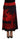 Dsquared² Red Printed High Waist A-line Pleated Midi Skirt Dsquared² 
