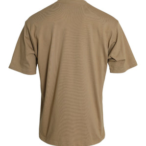 Balenciaga Brown Cotton Symbolic Jersey Vintage Crew Neck T-shirt