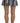 Dsquared² Gray Black Stripes Mid Waist A-line Mini Skirt